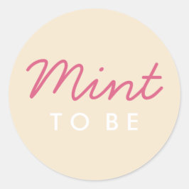 Adesivo Redondo Mint to Be Welcome Bag or Favor Sticker