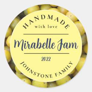 Adesivo Redondo Mirabelle Jam Sticker Personalizável