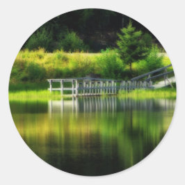 Adesivo Redondo Mirror Pond