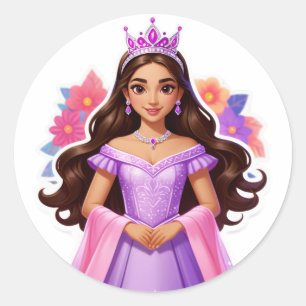Adesivo Redondo Mis Quince, Mis Reglas!" (Quinceañera)
