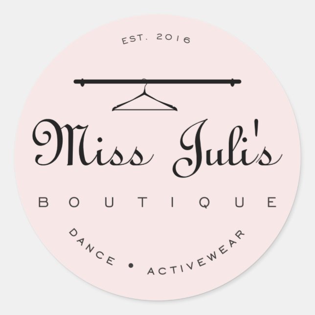 Adesivo Redondo Miss Juli Round Sticker, Glossy (Frente)