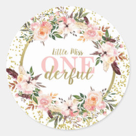 Adesivo Redondo Miss ONEmagnifico Sticker