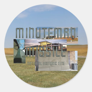 Adesivo Redondo Míssil ABH Minuteman