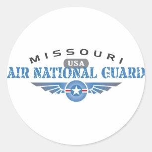 Adesivo Redondo Missouri Air National Guarda