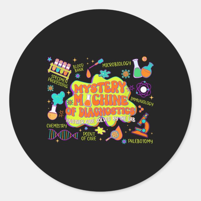 Adesivo Redondo Mistério De Diagnóstico Semana 2025 Med L (Frente)