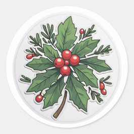 Adesivo Redondo Mistletoe Sticker