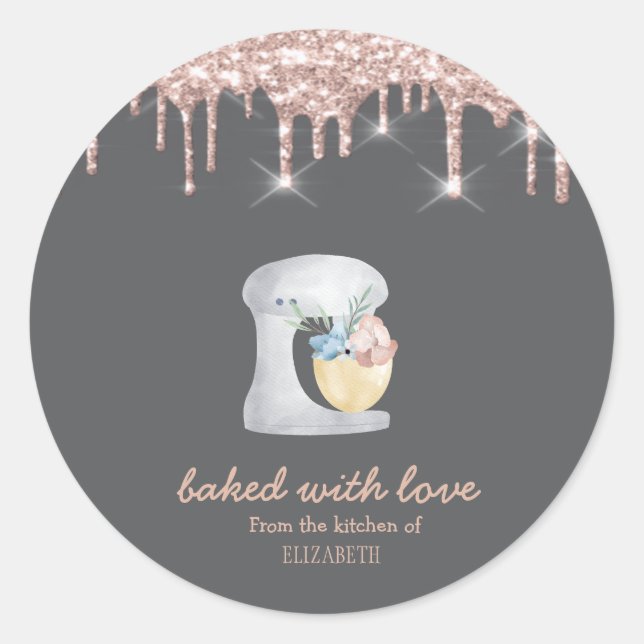 Adesivo Redondo Mistura de cinzas (Frente)