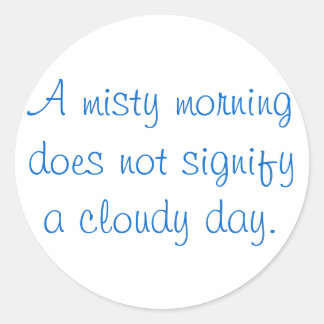 Adesivo Redondo Misty Morning.
