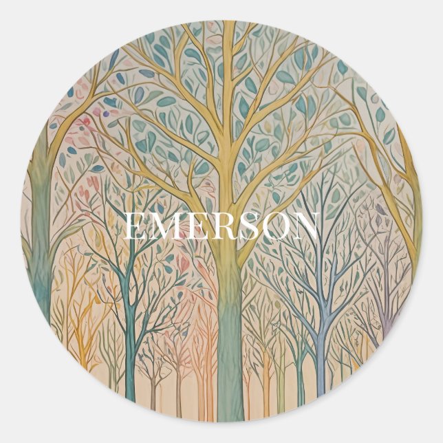 Adesivo Redondo Misty Reverie (Frente)