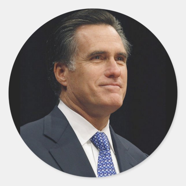 Adesivo Redondo Mitt Romney (Frente)