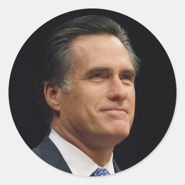 Adesivo Redondo Mitt Romney (Frente)