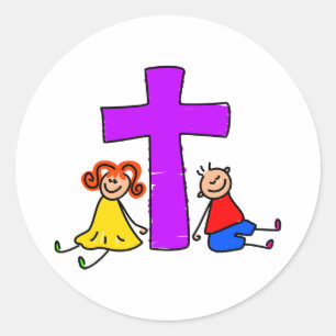 Adesivo Redondo Miúdos cristãos