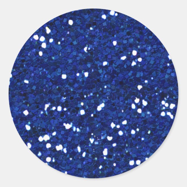 ADESIVO REDONDO MIXMATCH ROYAL BLUE WHITE GLITTER BACKGROUP TEMPL (Frente)