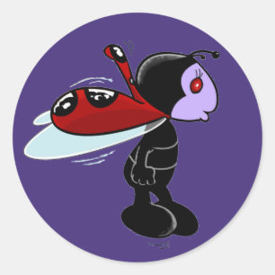 Adesivo Redondo Mizz Ladybug Classic Round Sticker