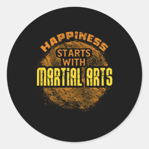 Adesivo Redondo Mma Training Judo Karate Boxing Martial Arts