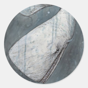 Adesivo Redondo Moby Dick