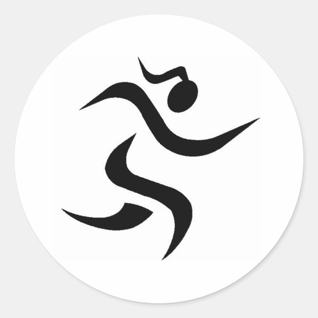 Adesivo Redondo moça (Frente)