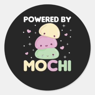 Adesivo Redondo Mochi - Sorvete Kawaii Mochi