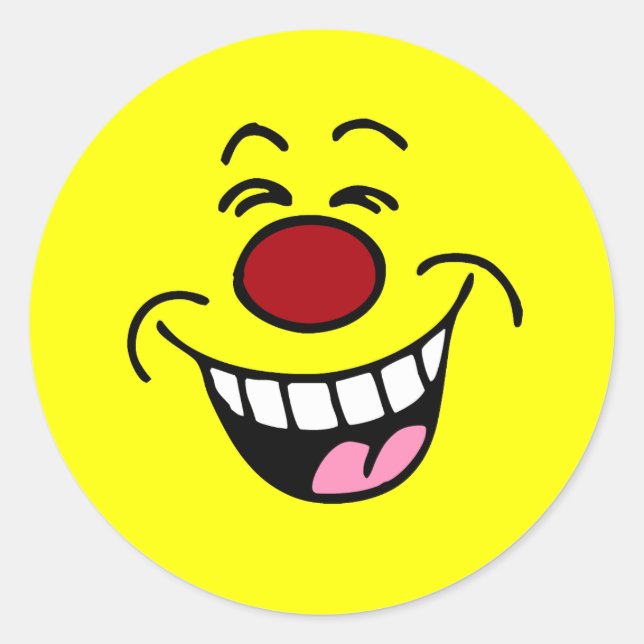 Adesivo Redondo Mocking Face (Frente)