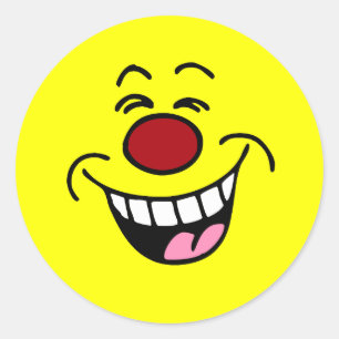 Adesivo Redondo Mocking Face