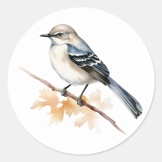 Adesivo Redondo Mockingbird Songbird Stickers (Frente)