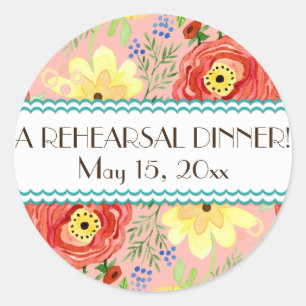 Adesivo Redondo Mod Modern Floral Ranunculus Folheto Rosa