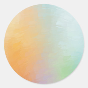 Adesivo Redondo Modelo Abstrato Branco Azul Amarelo Vermelho Rosa