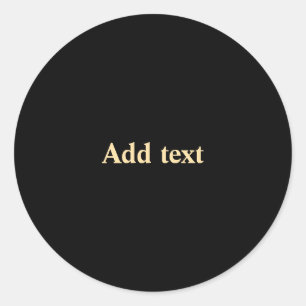 Adesivo Redondo Modelo - Adicionar texto