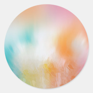 Adesivo Redondo Modelo azul-amarelo-vermelho Abstrato