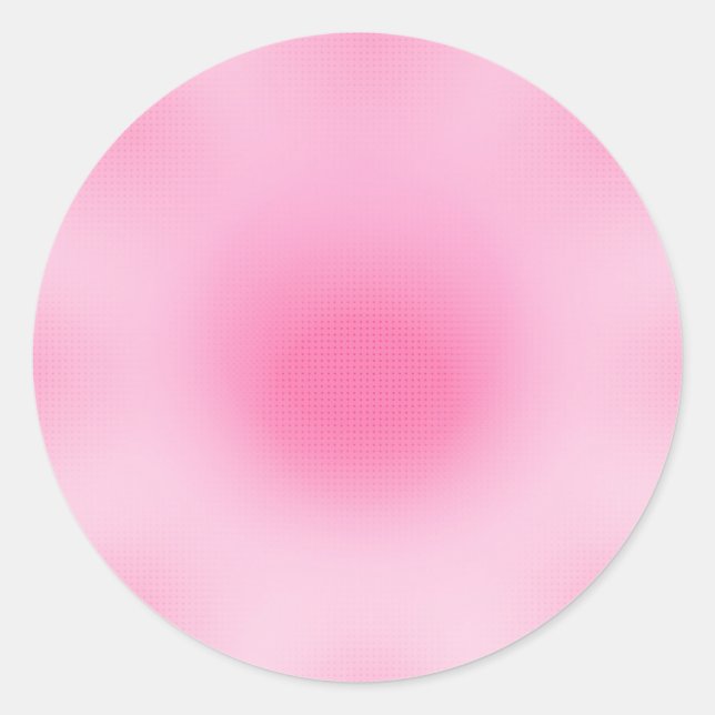 Adesivo Redondo Modelo Clássico Rosa Bege Personalizado Tendência (Frente)