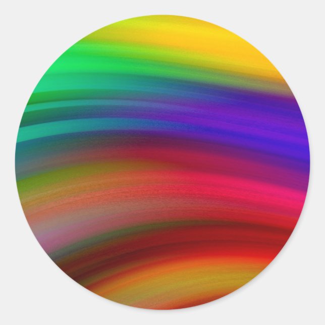 Adesivo Redondo Modelo Colorida Trendy Elegante Clas Moderno Elega (Frente)