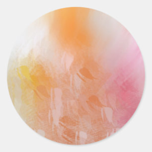 Adesivo Redondo Modelo Colorido Abstrato Rosa Vermelho Amarelo Azu
