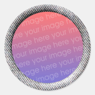 Adesivo Redondo Modelo da sarja de Nimes (beira do quadro do