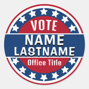 Adesivo Redondo Modelo de campanha personalizada