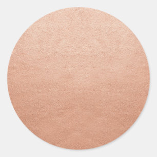 Adesivo Redondo Modelo de cobre brilhante em branco Adicione qualq