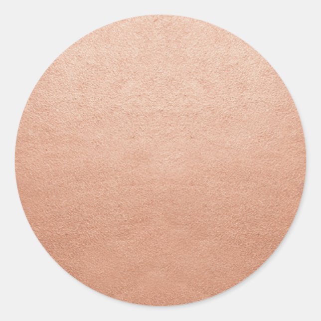Adesivo Redondo Modelo de Cobre Brilhante em Branco Adicione Qualq (Frente)