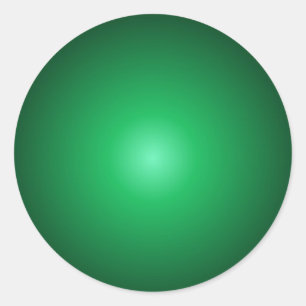 Adesivo Redondo Modelo de Elegante de Tendência de Vazio Verde Pe
