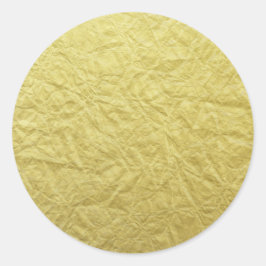 Adesivo Redondo Modelo de Fundo de Exame de Folha de Ouro Texturiz