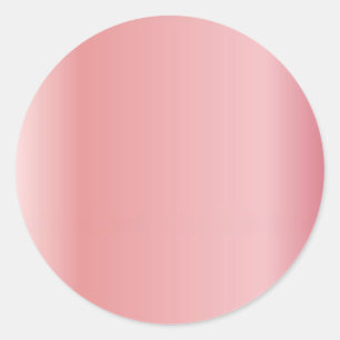 Adesivo Redondo Modelo de logotipo em rosa dourado com texto perso