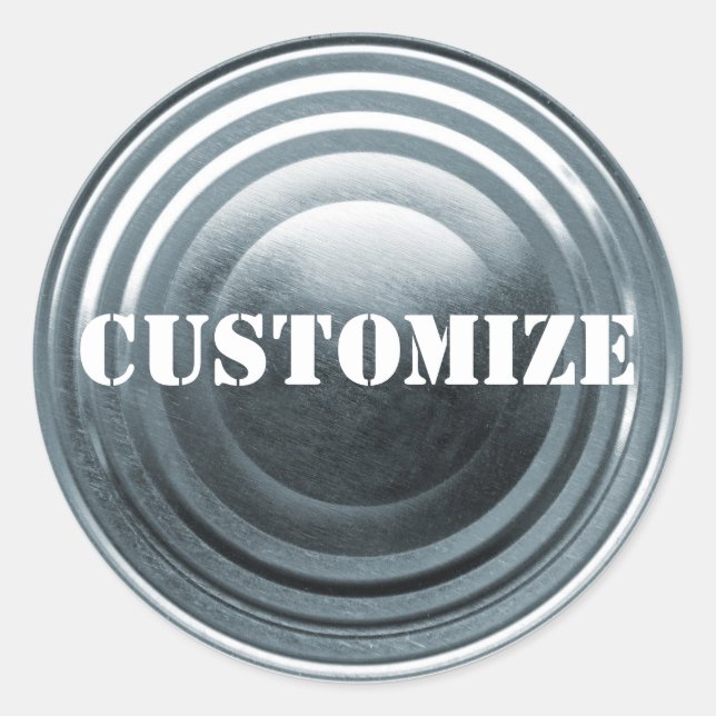 Adesivo Redondo Modelo de placa (Frente)