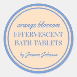 Adesivo Redondo Modelo de rótulo para comprimidos efervescentes de