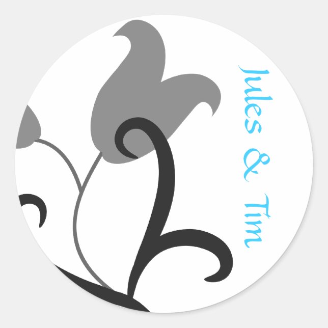 Adesivo Redondo Modelo DE SINALIZADORES ENVELOPE DE CASAMENTO (Frente)