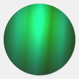 Adesivo Redondo Modelo de Tendência de Vazio Preto Verde Personali