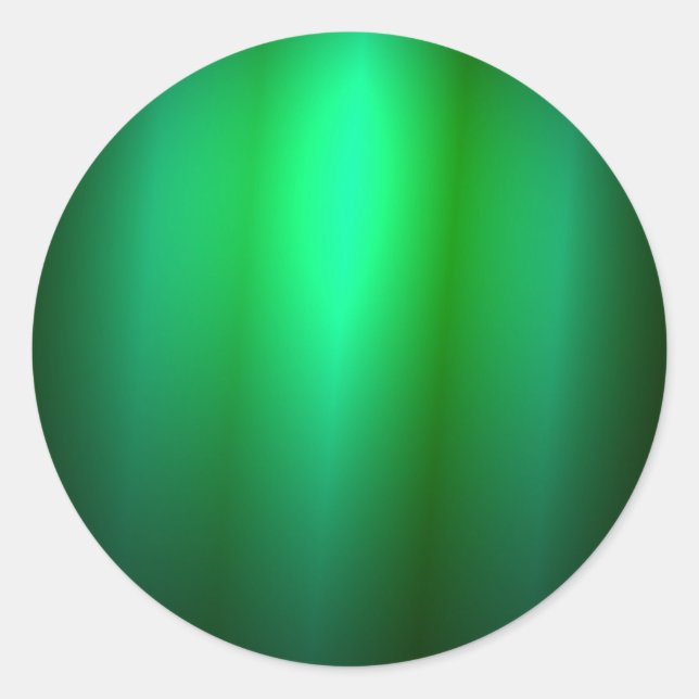 Adesivo Redondo Modelo de Tendência de Vazio Preto Verde Personali (Frente)