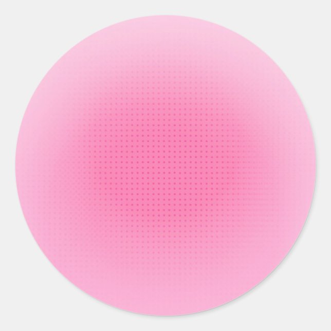 Adesivo Redondo Modelo de Tendência Personalizada do Vazio Rosa Es (Frente)
