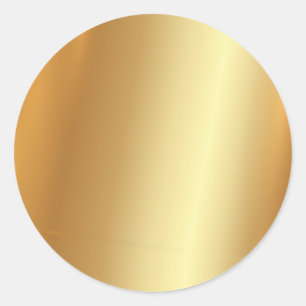 Adesivo Redondo Modelo de Vazio Dourado elegante personalizado