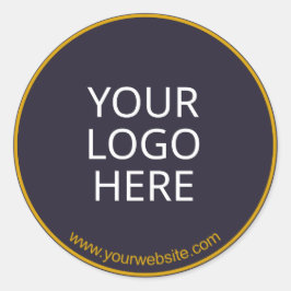 Adesivo Redondo Modelo do Business Sticker Personalizado