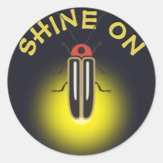 Adesivo Redondo Modelo do Firefly "Shine On" do Inseto