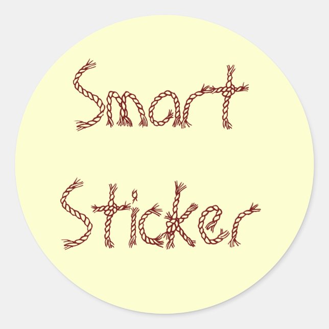 Adesivo Redondo Modelo do Smart Sticker (Frente)
