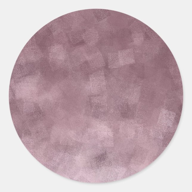 Adesivo Redondo Modelo Dourado Elegante Rosa Adicionar seu texto (Frente)